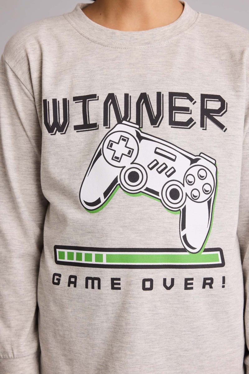 ديفاكتو طقم بيجاما ولادي قصة عادية - قطعتين - Image 5